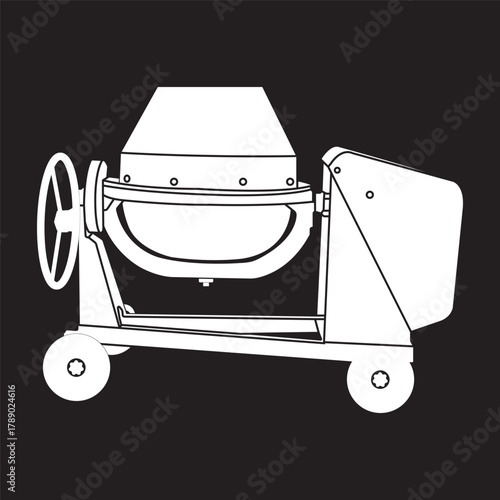 Cement and concrete mixer machine