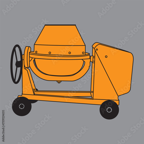 Cement and concrete mixer machine