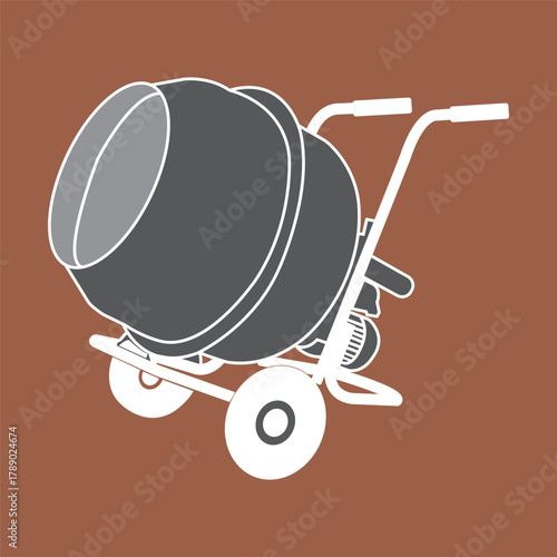 Cement and concrete mixer machine