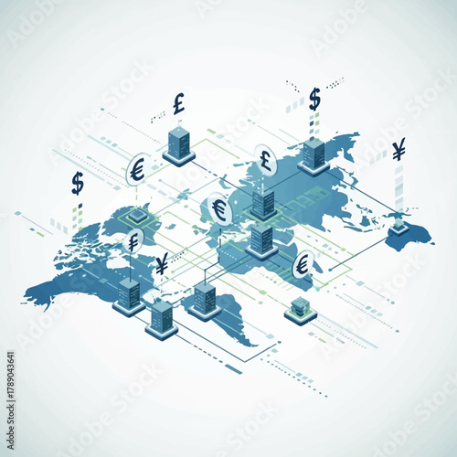Global Finance Network - Currency Exchange and Connectivity.
