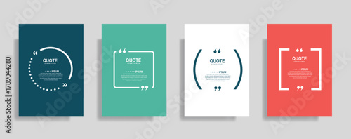 Modern quote templates for creative typography presentations and vibrant social media design, ready to inspire thoughtful conversation and engaging content