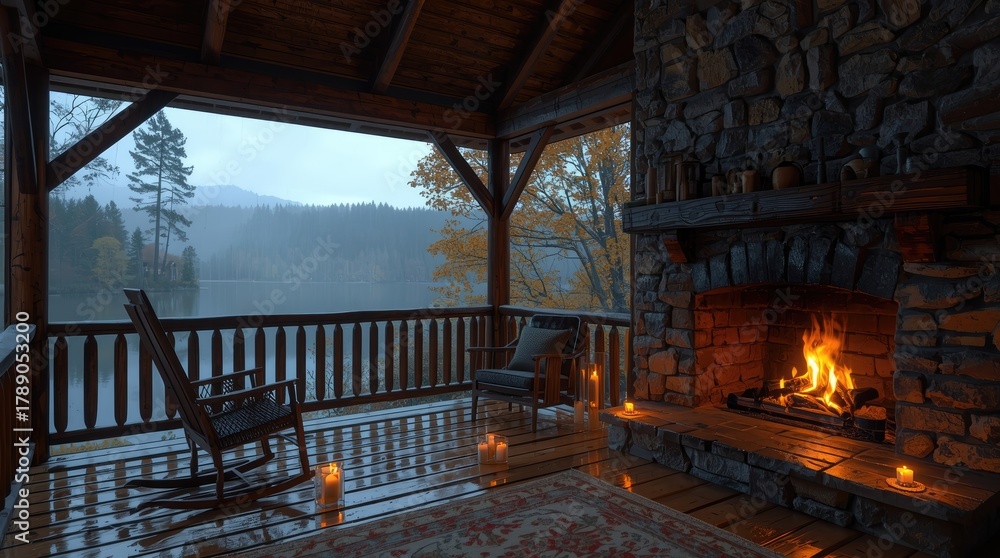 Fototapeta premium house in the woods