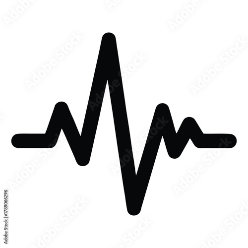 Dynamic heartbeat line symbolizing life, health, and vital energy in motion