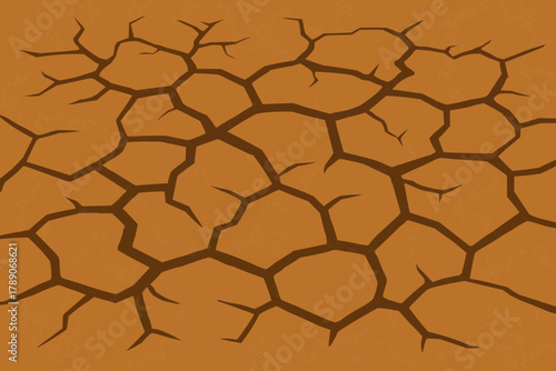 Cracked Dry Soil Texture