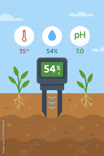 Soil Moisture Sensor in Farmland
