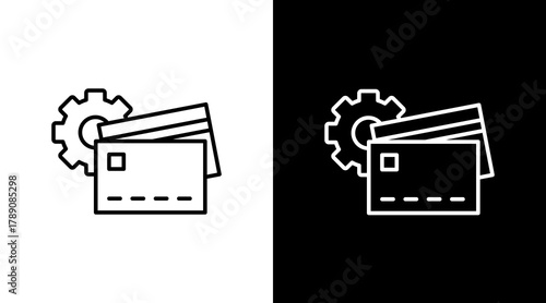 Debt Management  White Icon Set Design