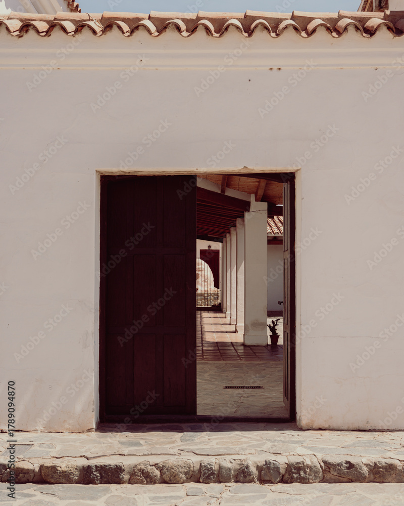 Fototapeta premium A door and an entrance in northern Argentina.