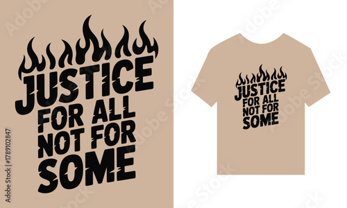 t shirt design concept , typography, slogan, social justice, equality, fairness, rights