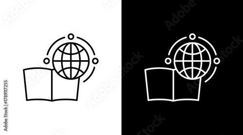 Knowledge Expansion  White Icon Set Design
