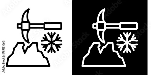 Ice Breaker  Icon Set White Style Collection