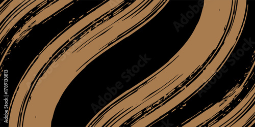 brown black brush car sticker wrap abstract banner pattern sporty lines black brown grunge color combination brush motorsport racing pattern, vectorillustration, Eps 10.