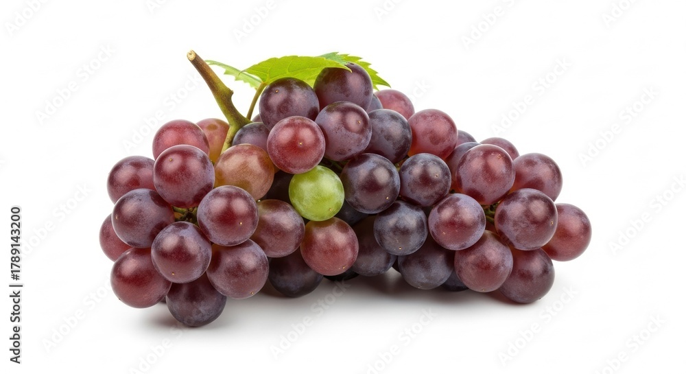 Fototapeta premium Bunch of Red Grapes with One Green Grape, Bunch of grapes, Fruit, Healthy food