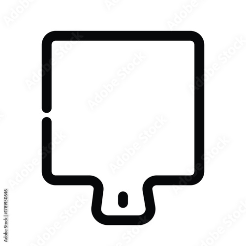 Cutting board icon design template
