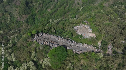 Drone Landscape of Mount Inerie Volcano near Bajawa, East Nusa Tenggara