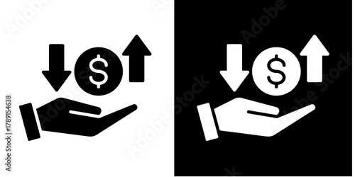 Profit And Loss   Icon Set White Style Collection