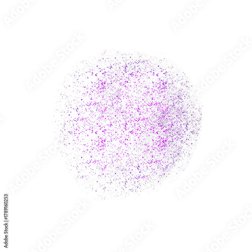 Magenta and Violet Particle Dispersion Overlay Effect