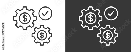 Operating Icon Set Vector Collection Isolated In Black And White