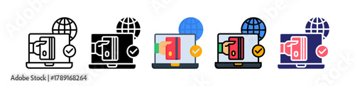 Payment Gateway Multiple Style Icon Set Collection. 