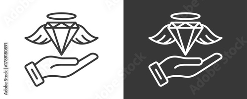 Value Icon Set Vector Collection Isolated In Black And White