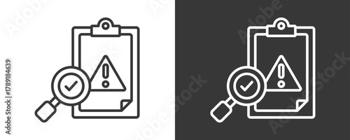 Contingency Icon Set Vector Collection Isolated In Black And White