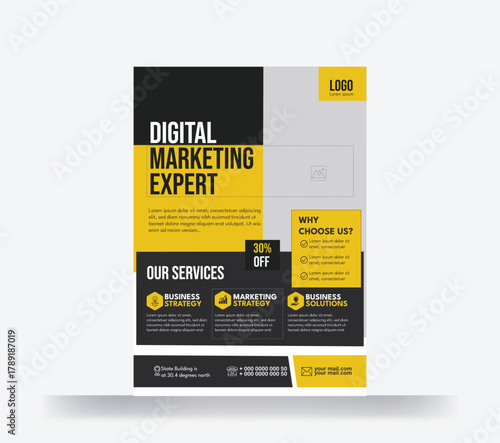 Business flyer design corporate flyer banner brochures booklet template