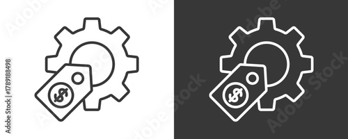 Pricing Icon Set Vector Collection Isolated In Black And White
