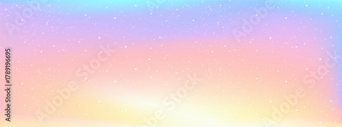 Starry night sky gradient. Dreamlike purple sunset horizon bg. Pink cosmos background. Blue fantasy space bg. Glowing stars and abstract galaxy hues. Cosmic light vector. Vibrant twilight tones banner