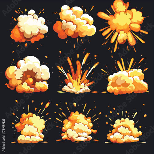 Cartoon explosive effect