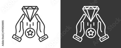 Value Icon Set Vector Collection Isolated In Black And White