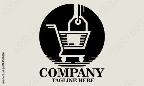 Buy nothing day illustration with shopping cart and sale tag. vector graphic of buy nothing day good for buy nothing day celebration vector illustartion