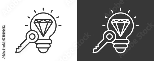 Creation Icon Set Vector Collection Isolated In Black And White