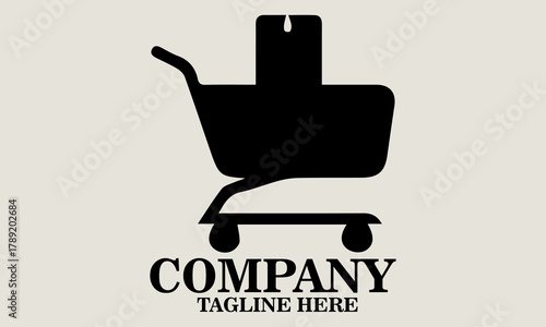 Buy nothing day illustration with shopping cart and sale tag. vector graphic of buy nothing day good for buy nothing day celebration vector illustartion