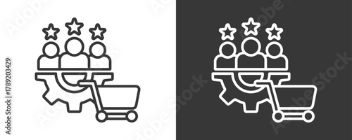 Potential Icon Set Vector Collection Isolated In Black And White
