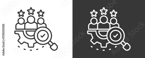 Validation Icon Set Vector Collection Isolated In Black And White