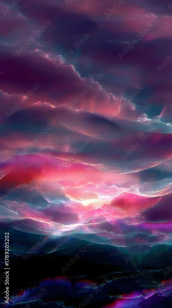 Fototapeta premium sunset in the sky