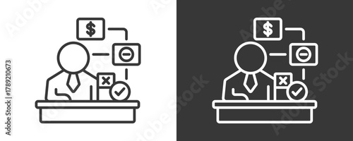 Business Model Icon Set Vector Collection Isolated In Black And White