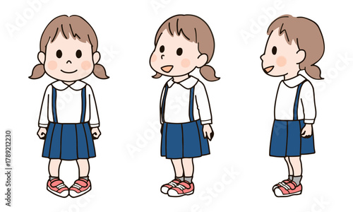 子供セット_二つ結び・制服