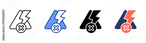 Power Outage icon sheet multiple style collection