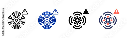 Sensor Failure icon sheet multiple style collection