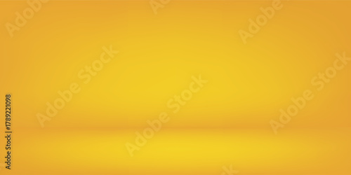 Modern gold yellow empty room studio gradient used for background and display your product simple abstract modern