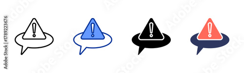 Error Message icon sheet multiple style collection