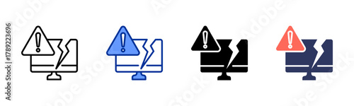 System Crash icon sheet multiple style collection