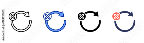 Update Failed icon sheet multiple style collection