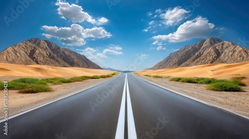 Desert Road Trip: Scenic Landscape & Travel Adventure