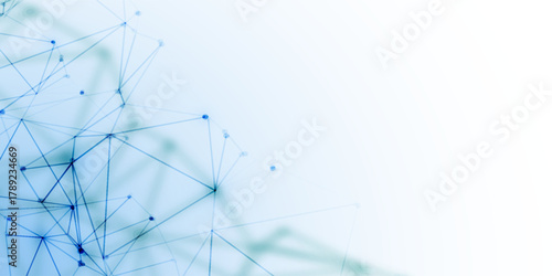 Abstract technology geometry surfaces, lines and points background, Used as digital wallpaper and technology background.