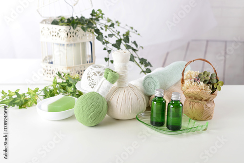 ハーブボールとアロマオイル