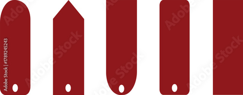 Price tag icon set. Set of Sale tags and labels. Price tag. Group of Hanging red sales tag .Special offer. Blank, discount and price icon. Price tag icon with string loop discount.