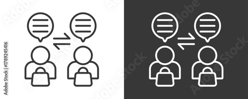 Comment Icon Set Vector Collection Isolated In Black And White