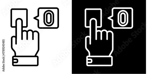 Touch Id  Icon Set White Style Collection