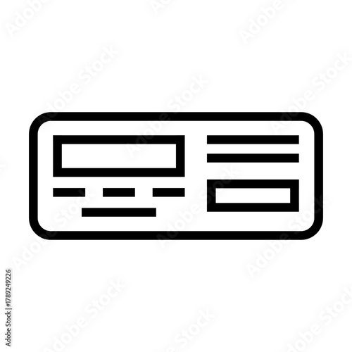 Modern tachograph vector icon showing a digital dashboard device used for tracking vehicle speed, distance, and driver activity in transportation systems.